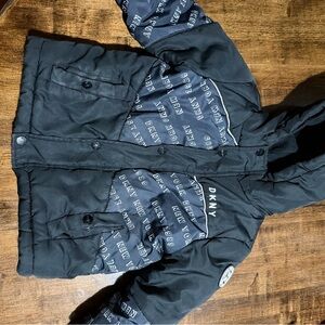 DKNY Black Kids Puffer Jacket